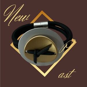 Gold and Black Woman’s Bracelet